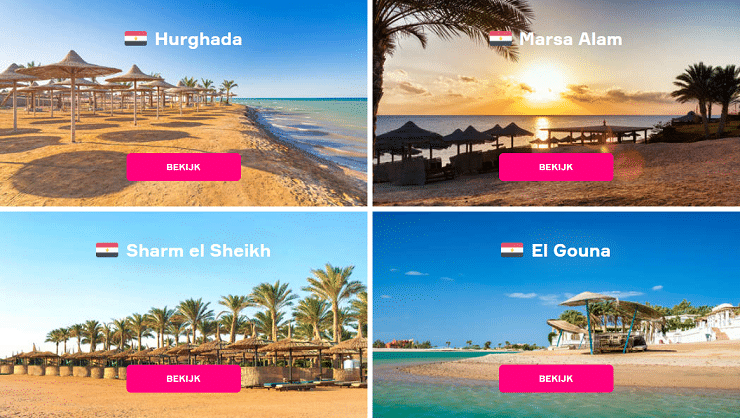 Weer en temperatuur Egypte per plaats - Hurghada, Marsa Alam, Sharm el Sheikh, El Gouna